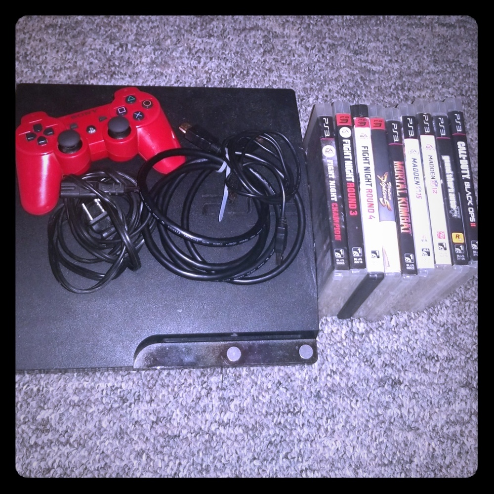 Ps3,1Controller,9Games , HDMI Cord , Power Cord